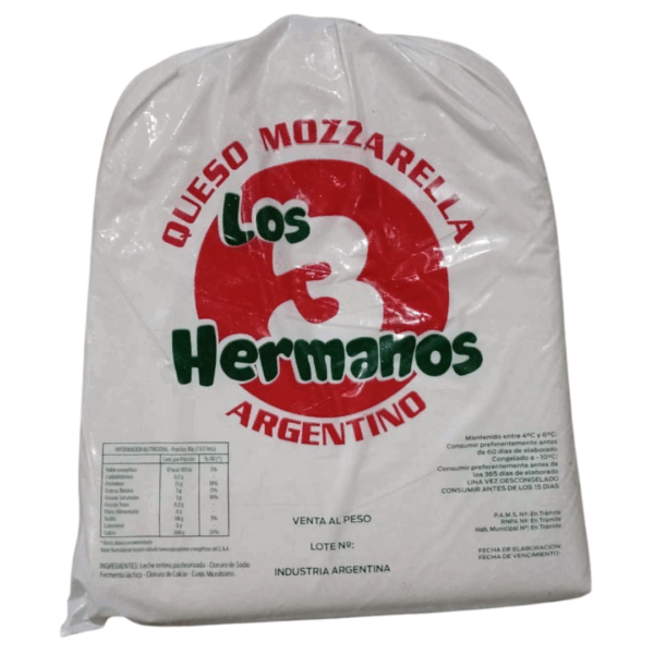 MUZZARELLA TRES HERMANOS PLANCHA 5K X 3 UNIDADES