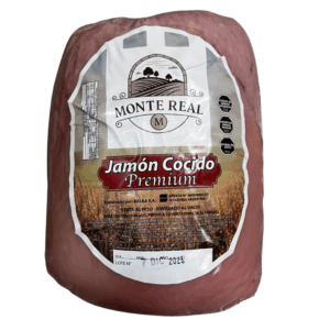 JAMON COCIDO MONTE REAL RED. C/CUERO X1 UNIDAD